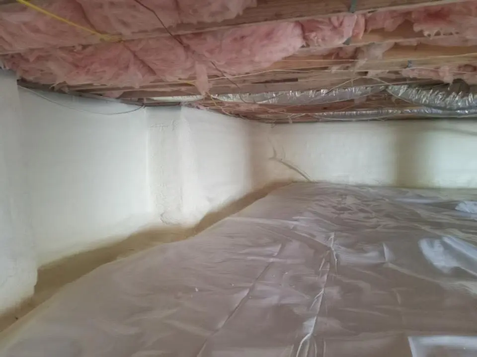 Crawl space encapsulation with closed-cell spray foam for Roof Maintenance in McFarland